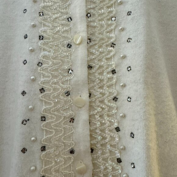 Vintage Rhinestone Cardigan - Picture 4 of 5